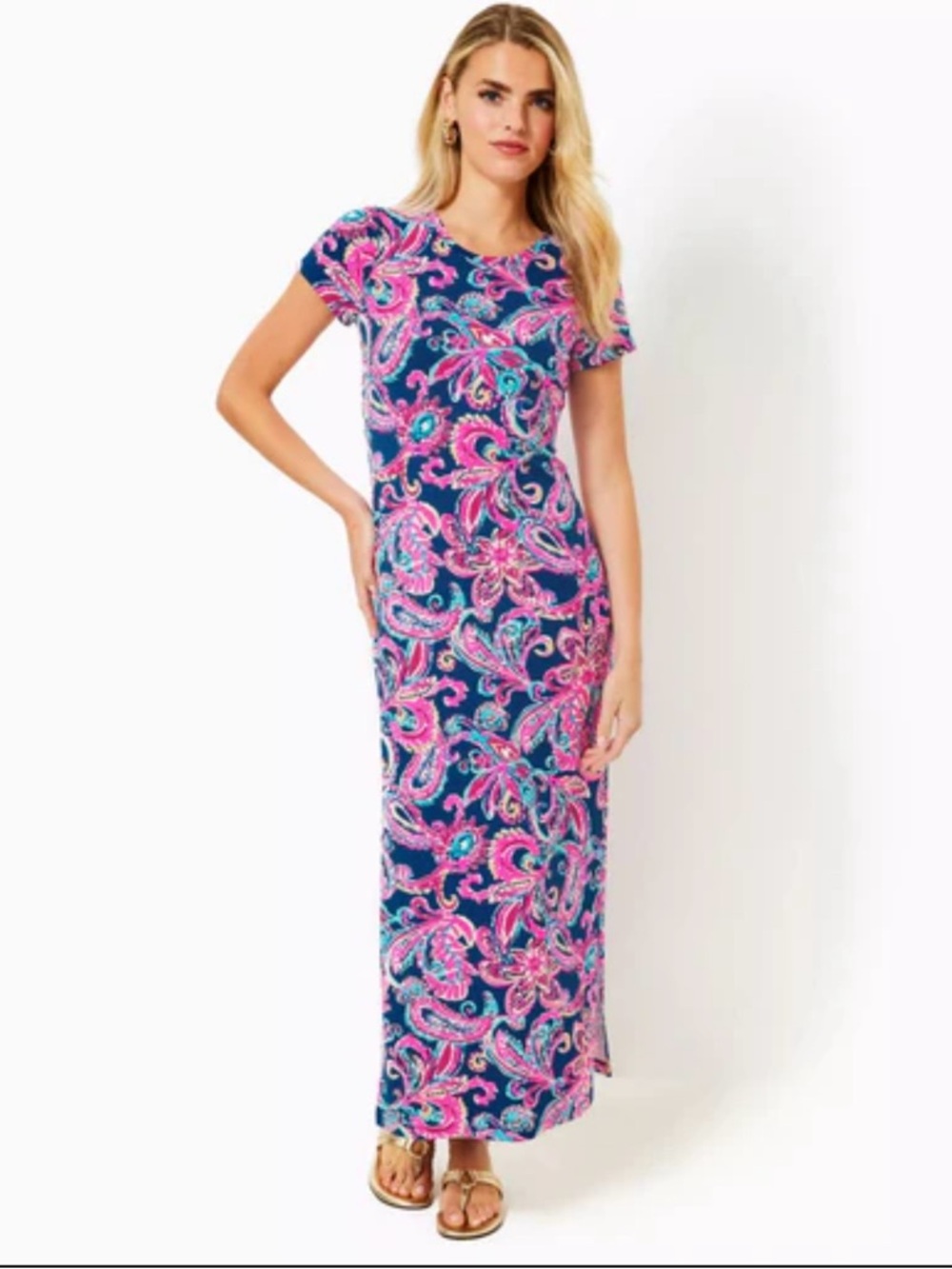 NWT ~ Lilly Pulitzer Kaden Maxi Dress, UPF 50, Size Small